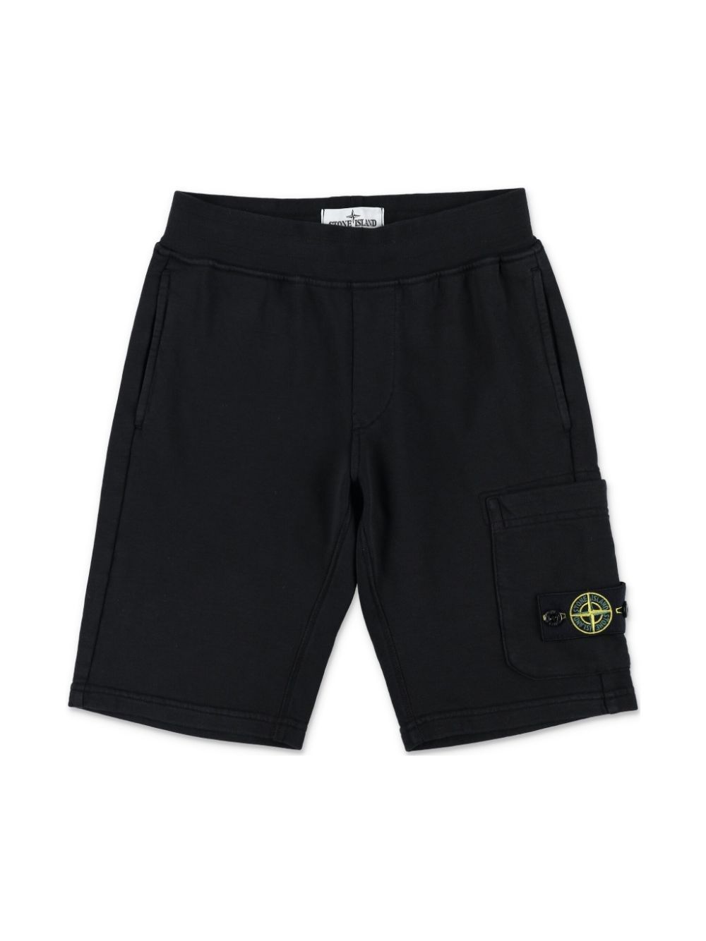 Stone Island Kids SS25 Felpa Bermuda: High-Quality 100% Cotton